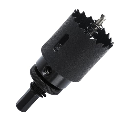 HSS Bi Metal Hole Saw M42 Hole Cutter with Drill Bit Hex Shank | 8% Cobalt BI-metal Wood Cutter Holesaw 38mm Cutting Depth, for Stainless Steel Metal Plastic Timber Drywall