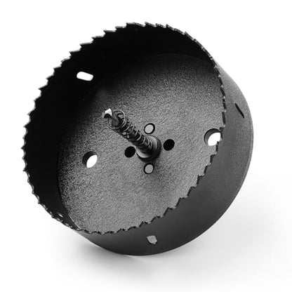 HSS Bi Metal Hole Saw M42 Hole Cutter with Drill Bit Hex Shank | 8% Cobalt BI-metal Wood Cutter Holesaw 38mm Cutting Depth, for Stainless Steel Metal Plastic Timber Drywall