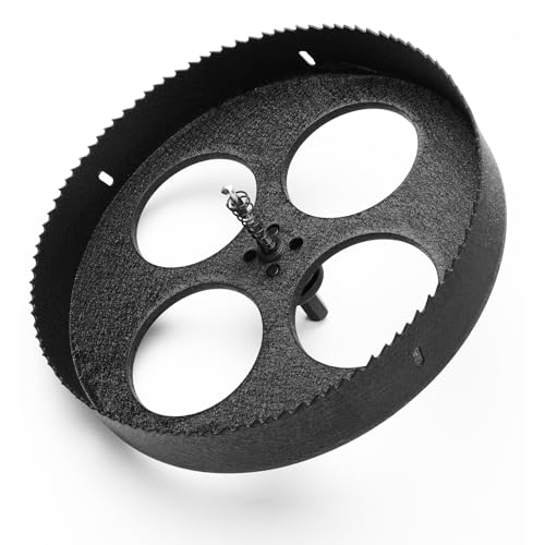 HSS Bi Metal Hole Saw M42 Hole Cutter with Drill Bit Hex Shank | 8% Cobalt BI-metal Wood Cutter Holesaw 38mm Cutting Depth, for Stainless Steel Metal Plastic Timber Drywall