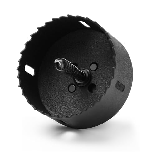 HSS Bi Metal Hole Saw M42 Hole Cutter with Drill Bit Hex Shank | 8% Cobalt BI-metal Wood Cutter Holesaw 38mm Cutting Depth, for Stainless Steel Metal Plastic Timber Drywall