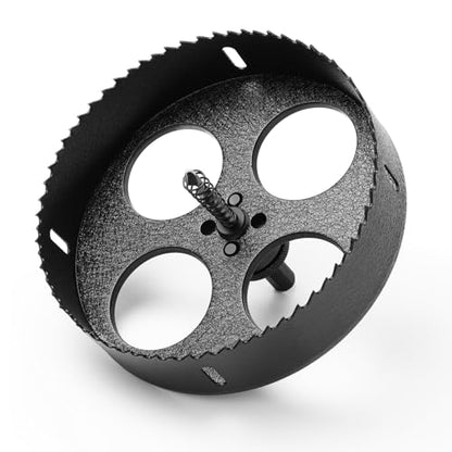 HSS Bi Metal Hole Saw M42 Hole Cutter with Drill Bit Hex Shank | 8% Cobalt BI-metal Wood Cutter Holesaw 38mm Cutting Depth, for Stainless Steel Metal Plastic Timber Drywall