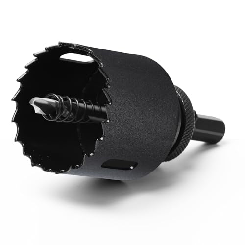 HSS Bi Metal Hole Saw M42 Hole Cutter with Drill Bit Hex Shank | 8% Cobalt BI-metal Wood Cutter Holesaw 38mm Cutting Depth, for Stainless Steel Metal Plastic Timber Drywall