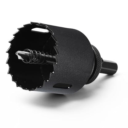HSS Bi Metal Hole Saw M42 Hole Cutter with Drill Bit Hex Shank | 8% Cobalt BI-metal Wood Cutter Holesaw 38mm Cutting Depth, for Stainless Steel Metal Plastic Timber Drywall