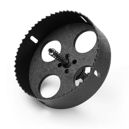 HSS Bi Metal Hole Saw M42 Hole Cutter with Drill Bit Hex Shank | 8% Cobalt BI-metal Wood Cutter Holesaw 38mm Cutting Depth, for Stainless Steel Metal Plastic Timber Drywall