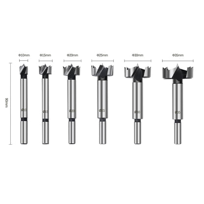 6/7/12PCS Forstner Bit Set 12-50mm Wood Hole Cutter | Woodworking Hinge Hole Saw Kit for Wood, Wood Drill Bit Set (12,13,14,18,23,35,50mm)