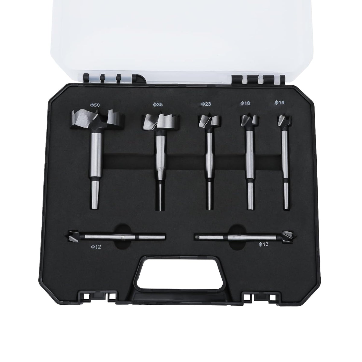 6/7/12PCS Forstner Bit Set 12-50mm Wood Hole Cutter | Woodworking Hinge Hole Saw Kit for Wood, Wood Drill Bit Set (12,13,14,18,23,35,50mm)