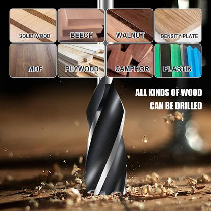 Wood Drill Bits, 1/2/3/8pcs Auger Drill Bit Extra Long | Hex Shank Big Drill Bits Wood Plastic, Drywall Woodworking Large Hole Drill Bit
